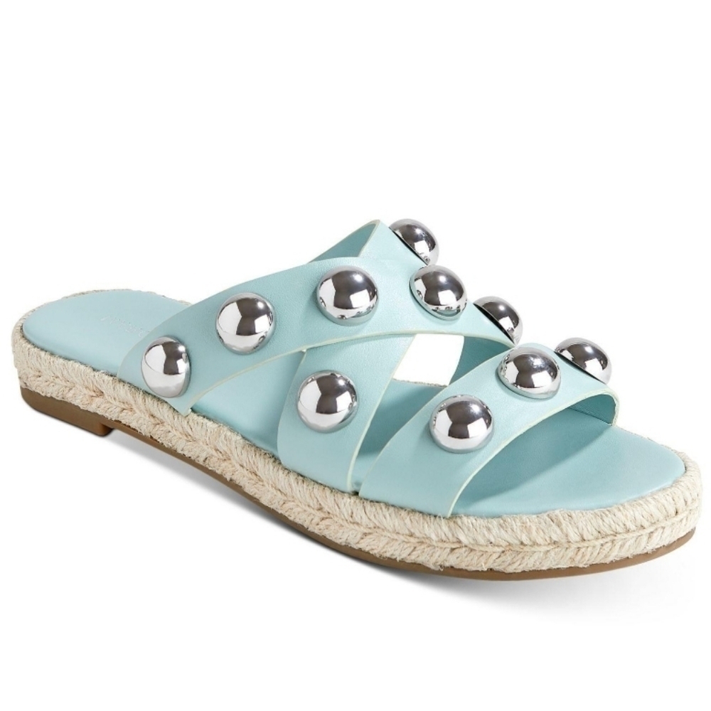 Marc Fisher Women Prisca Espadrille Leather Sandals platform shoes sz 6M